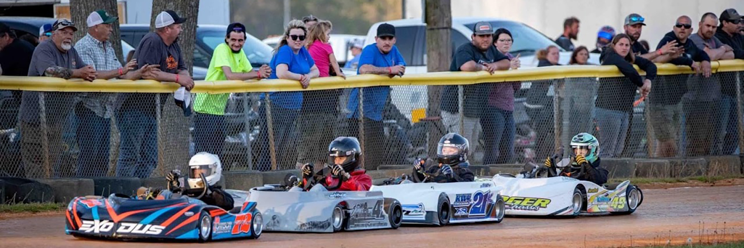 Photo of adult racing kart at Mardela Speedway.